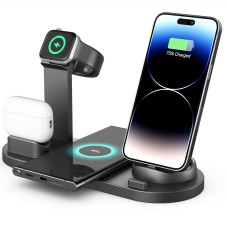Multifunctional four-in-one mobile phone wireless charging base